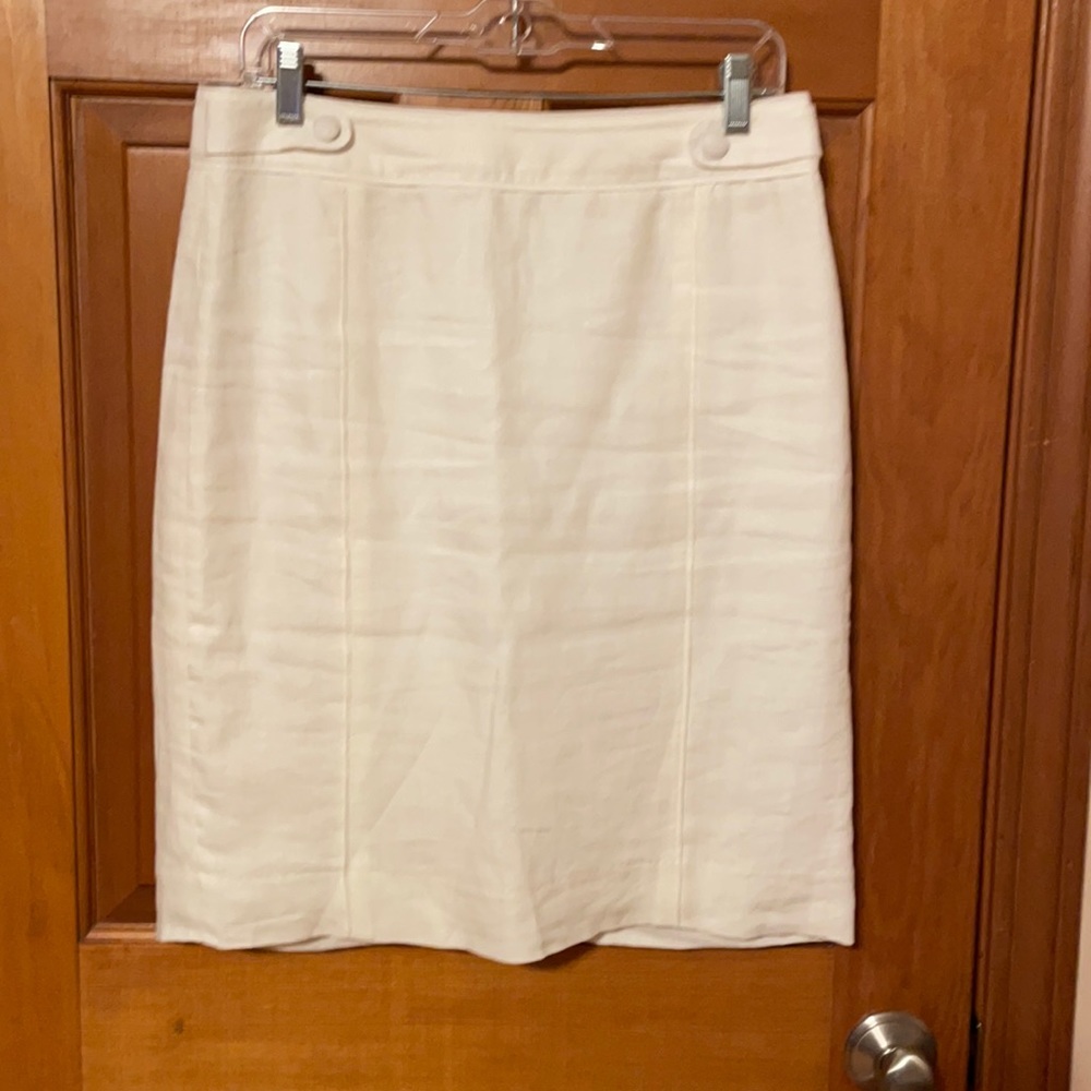 Banana Republic lined linen Pencil Skirt